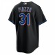 Mike Piazza New York Mets Nike 2022 Alternate Replica Player Jersey - Black