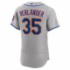 Justin Verlander Nike New York Mets Road Authentic Player Jersey - Gray