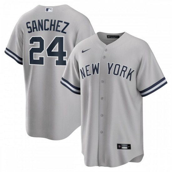 Gary Sanchez New York Yankees Nike Road Replica Player Name Jersey - Gray