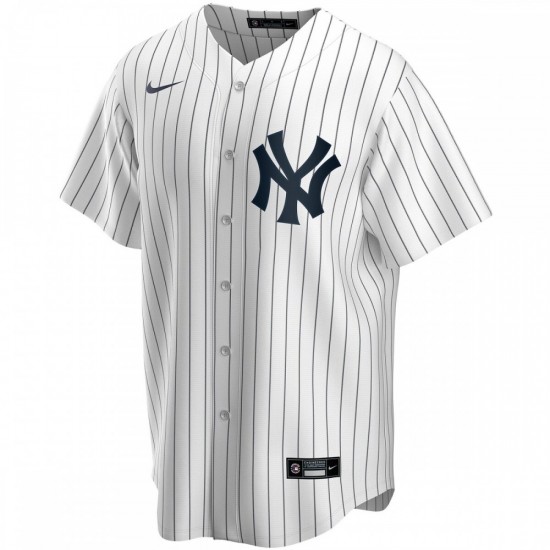 New York Yankees Nike Home Replica Custom Jersey - White