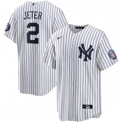 Derek Jeter New York Yankees Nike 2020 Hall of Fame Induction Home Replica Player Name Jersey - White/Navy