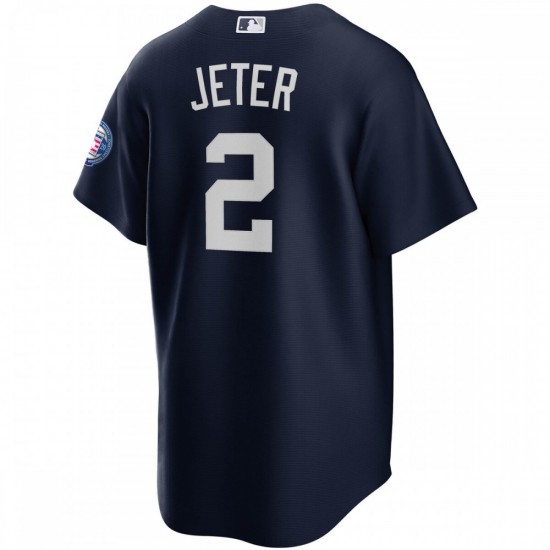 Derek Jeter New York Yankees Nike 2020 Hall of Fame Induction Alternate Replica Player Name Jersey - Navy