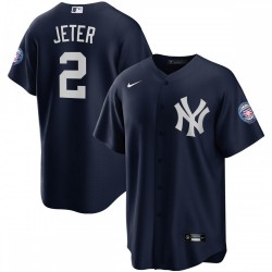 Derek Jeter New York Yankees Nike 2020 Hall of Fame Induction Alternate Replica Player Name Jersey - Navy