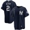 Derek Jeter New York Yankees Nike 2020 Hall of Fame Induction Alternate Replica Player Name Jersey - Navy