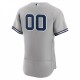 New York Yankees Nike Road Authentic Custom Jersey - Gray