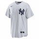 New York Yankees Nike Home Blank Replica Jersey - White