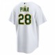 Manny Piña Oakland Athletics Nike Home  Replica Player Jersey - White