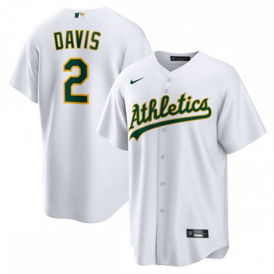 Khris Davis Oakland Athletics Nike Home Replica Player Name Jersey - White