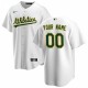 Oakland Athletics Nike Home Replica Custom Jersey - White