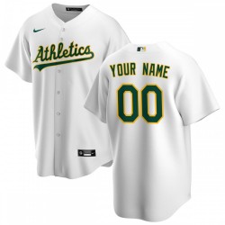 Oakland Athletics Nike Youth Home Replica Custom Jersey - White