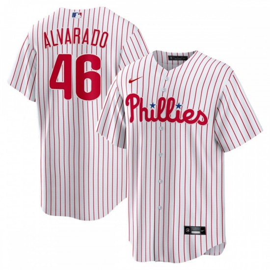 José Alvarado Philadelphia Phillies Nike Home  Replica Player Jersey - White