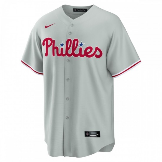 Philadelphia Phillies Nike Road Replica Team Jersey - Gray