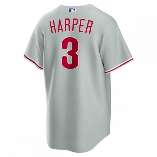 Bryce Harper Philadelphia Phillies Nike Road Replica Player Name Jersey - Gray