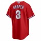 Bryce Harper Philadelphia Phillies Nike Alternate Replica Player Name Jersey - Red