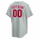 Philadelphia Phillies Nike Road Custom Replica Jersey - Gray