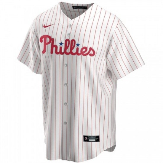 Men's Philadelphia Phillies J. T. Realmuto #10 Nike White&Red Home 2020 Jersey