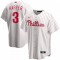 Men's Philadelphia Phillies Bryce Harper #3 Nike White&Red Home 2020 Jersey