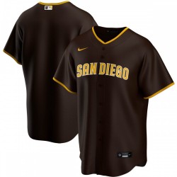 San Diego Padres Nike Road Replica Team Jersey - Brown