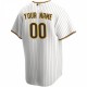 San Diego Padres Nike Home Replica Custom Jersey - White