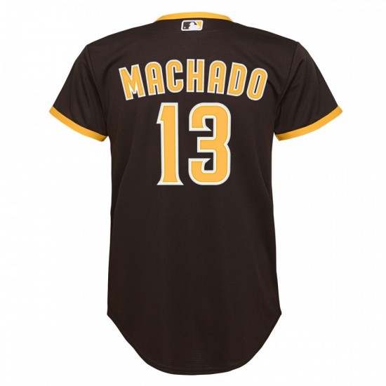 Manny Machado San Diego Padres Nike Youth Alternate Replica Player Jersey - Brown