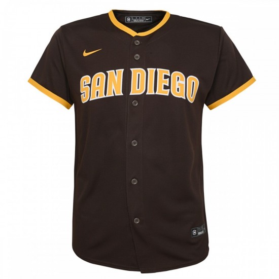 Manny Machado San Diego Padres Nike Youth Alternate Replica Player Jersey - Brown