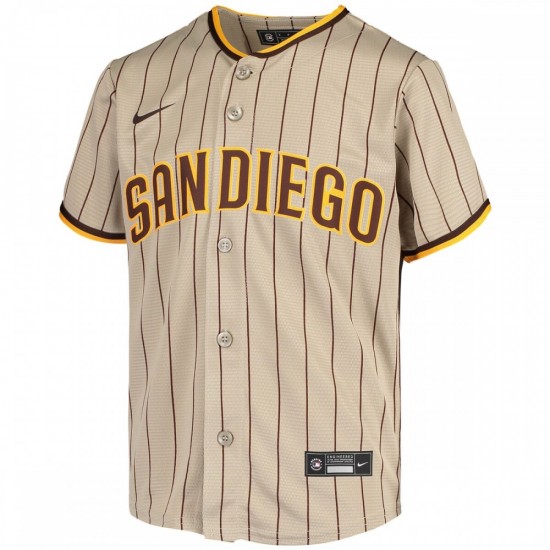 Fernando Tatis Jr. San Diego Padres Nike Youth Alternate Replica Player Jersey - Tan