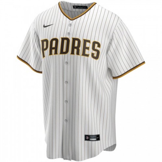 Men's San Diego Padres Yu Darvish #11 Nike White&Brown Home 2020 Jersey