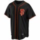 San Francisco Giants Nike Alternate Replica Custom Jersey - Black