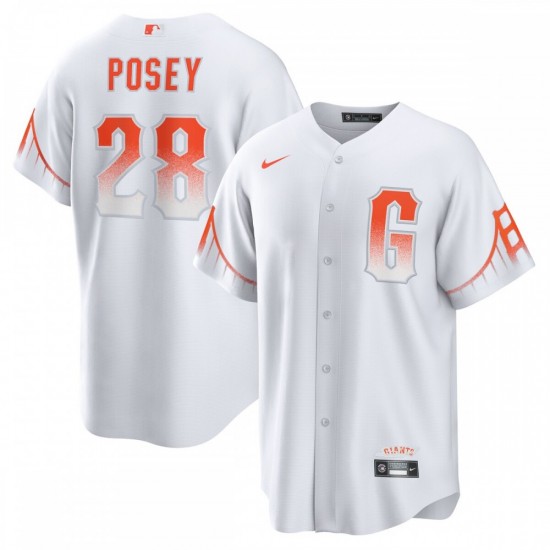 Buster Posey San Francisco Giants Nike 2021 City Connect Replica Player Jersey - White