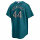 Julio Rodriguez Seattle Mariners Nike Official Replica Player Jersey - Aqua