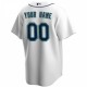 Seattle Mariners Nike Home Replica Custom Jersey - White