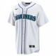 Seattle Mariners Nike Home Blank Replica Jersey - White