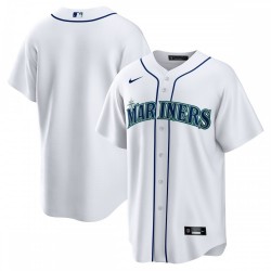 Seattle Mariners Nike Home Blank Replica Jersey - White