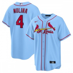 Yadier Molina St. Louis Cardinals Nike Alternate Replica Player Name Jersey - Light Blue