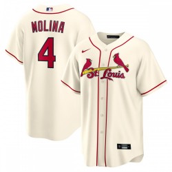 Yadier Molina St. Louis Cardinals Nike Alternate Replica Player Name Jersey - Cream