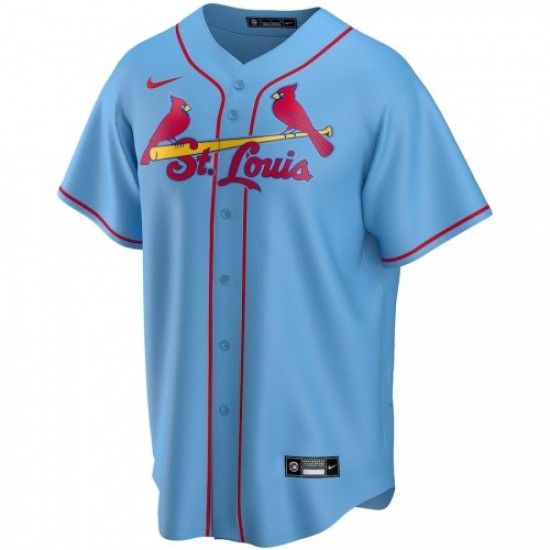 Men's St. Louis Cardinals Yadier Molina #4 Nike Light Blue Alternate 2020 Jersey