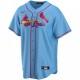 Men's St. Louis Cardinals Nike Light Blue Alternate 2020 Blank Jersey