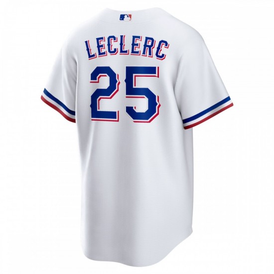 José Leclerc Texas Rangers Nike Home  Replica Player Jersey - White