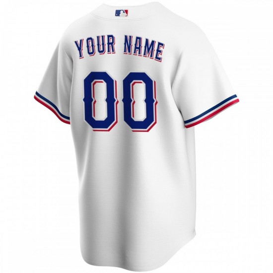 Texas Rangers Nike Youth Home Replica Custom Jersey - White