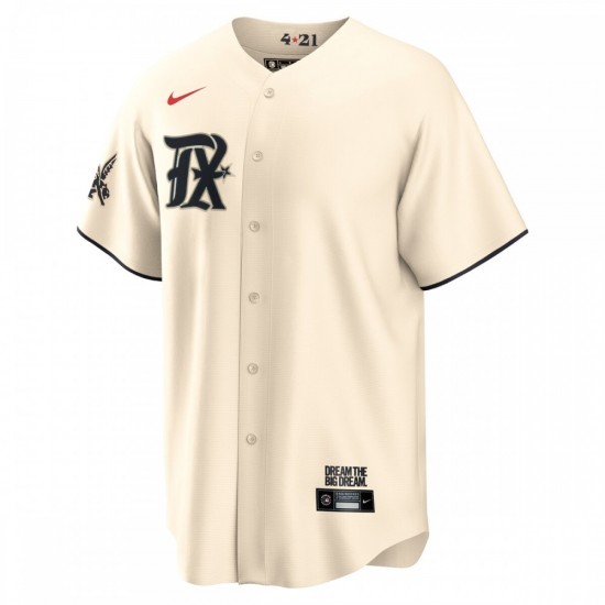 Texas Rangers Nike 2023 City Connect Replica Jersey - Cream