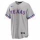 Texas Rangers Nike Road Custom Replica Jersey - Gray