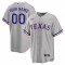 Texas Rangers Nike Road Custom Replica Jersey - Gray