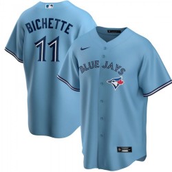 Men's Toronto Blue Jays Bo Bichette #11 Nike Light Blue Alternate 2020 Jersey