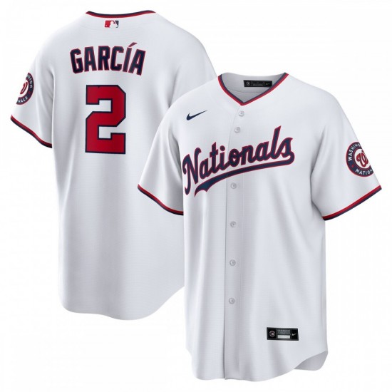 Luis García Washington Nationals Nike Home  Replica Player Jersey - White