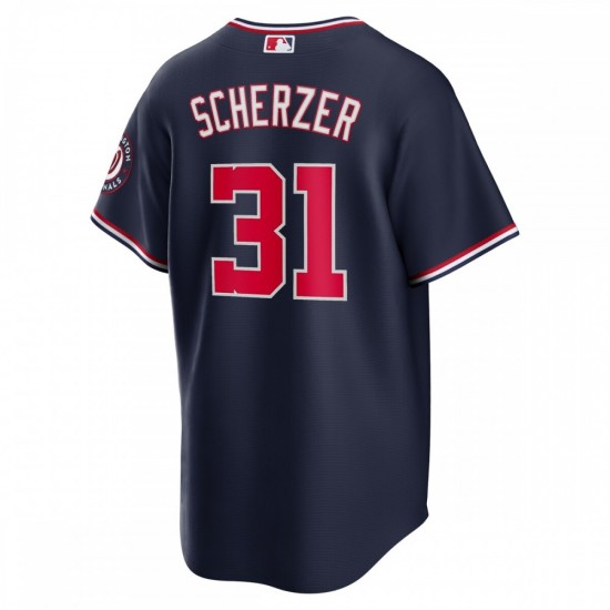 Max Scherzer Washington Nationals Nike Alternate Replica Player Name Jersey - Navy