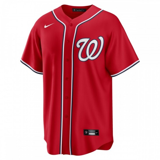 Carter Kieboom Washington Nationals Nike Alternate Replica Player Name Jersey - Red