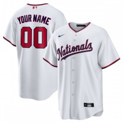 Washington Nationals Nike Youth Replica Custom Jersey - White