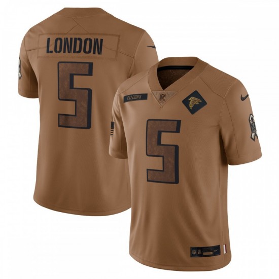 Drake London Atlanta Falcons Nike 2023 Salute To Service Limited Jersey - Brown