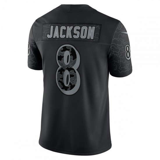 Lamar Jackson Baltimore Ravens Nike RFLCTV Limited Jersey - Black