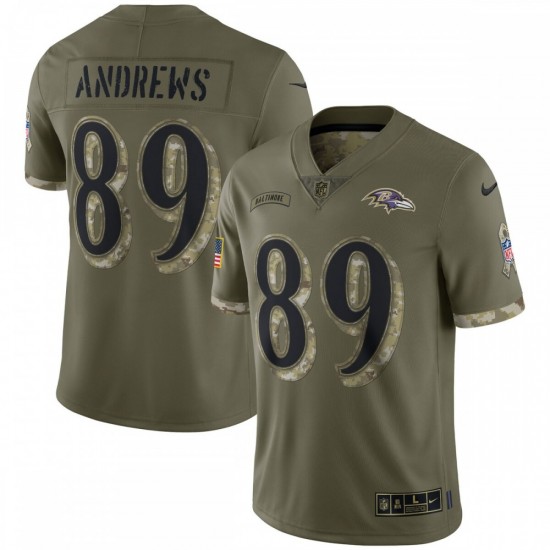 Mark Andrews Baltimore Ravens Nike 2022 Salute To Service Limited Jersey - Olive